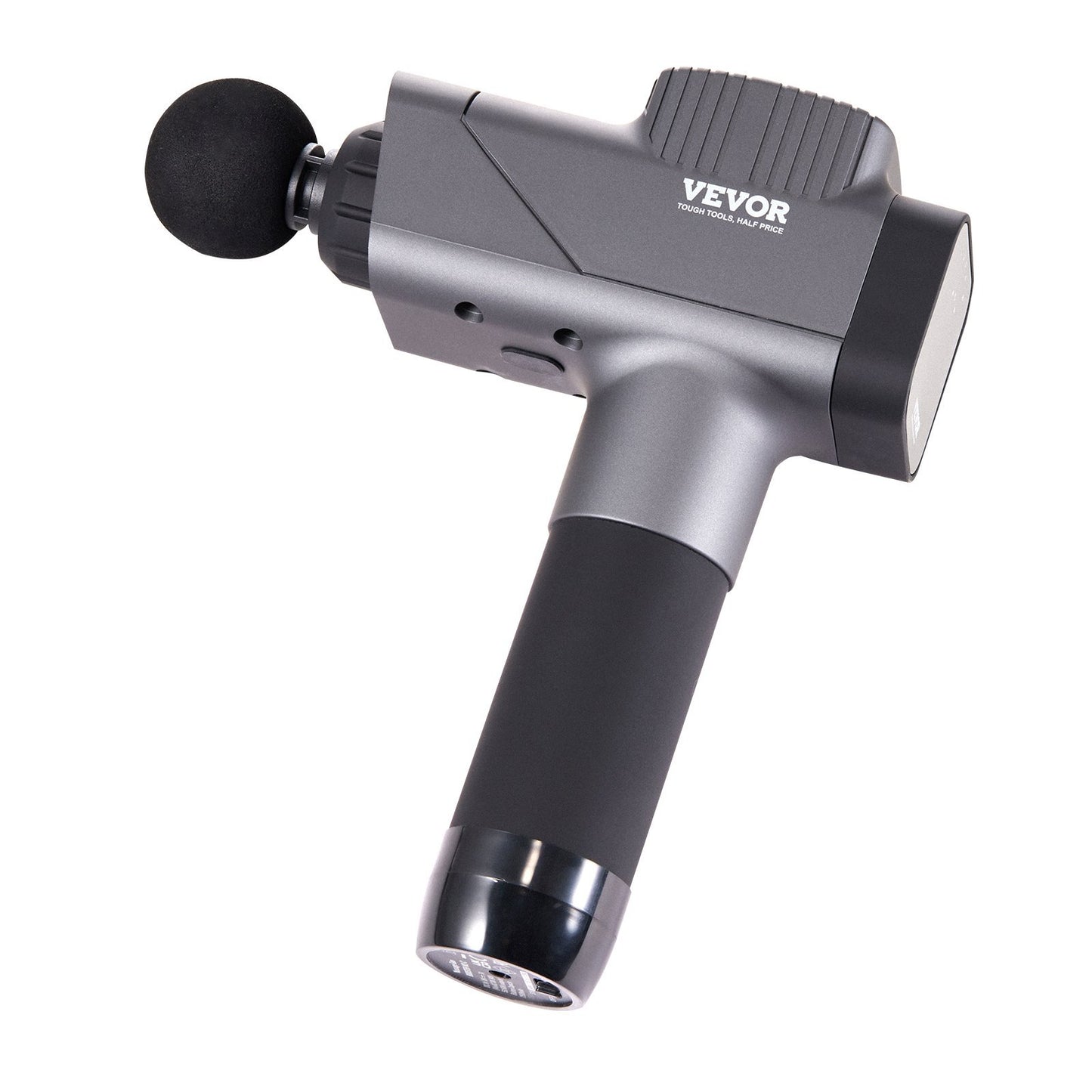 VEVOR Massage Gun Deep Tissue, Percussion Muscle Massager For Athletes - With 8 Speed Levels & 6 Massage Heads, 16V 2500mAh Batteries, Handheld  Massage Gun For Pain Relief, Muscle Relaxation